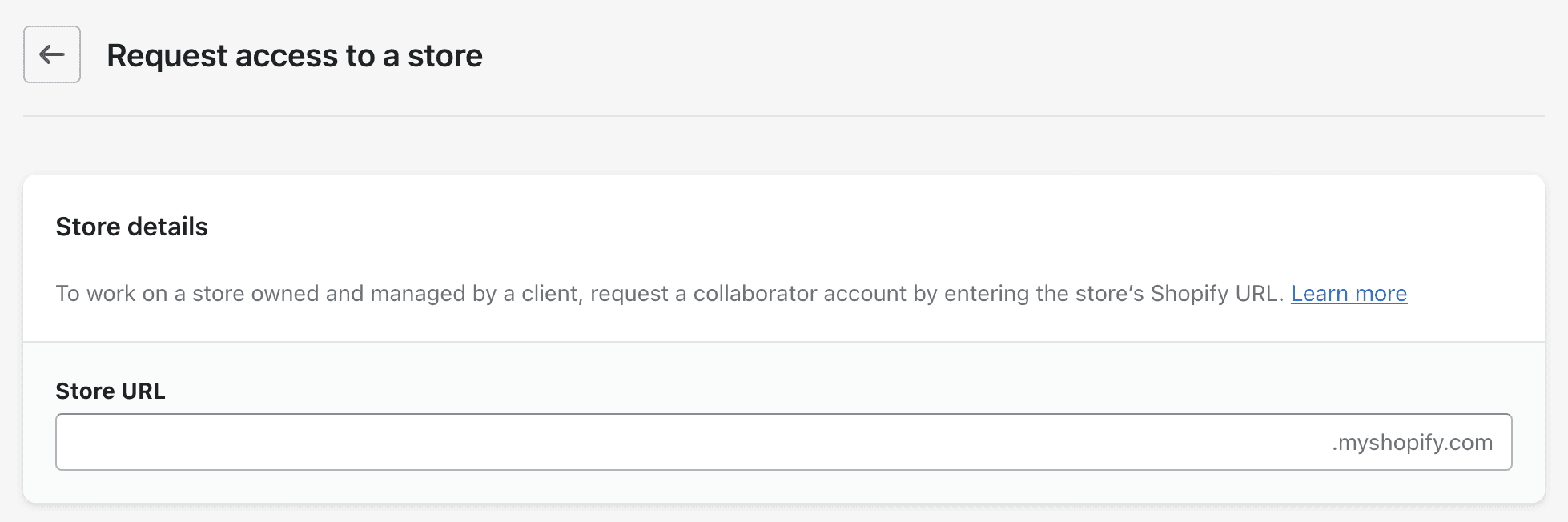 How to request Shopify Parter access for a marketing agency